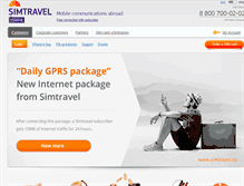 Tablet Screenshot of de.sim-travel.com